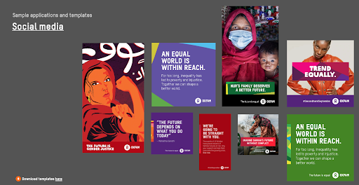 Sample applications and template for social media