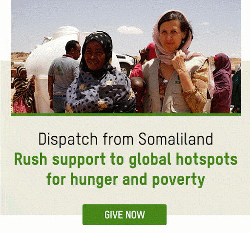 Gif that highlights images from personal dispatch from Somaliland with Oxfam America's CEO