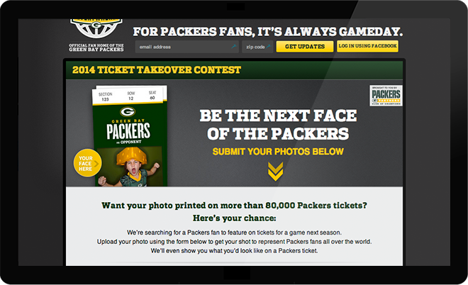 green bay packers home page