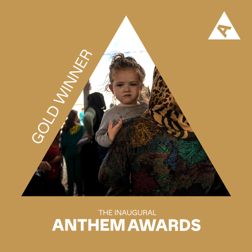 UK for UNHCR branded graphic from Anthem Awards