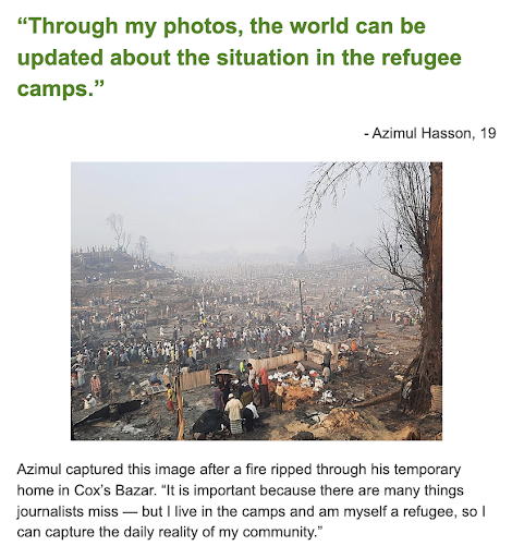 Oxfam America Rohingya arts email